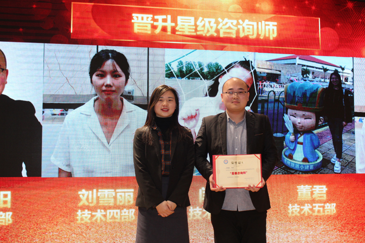 12月份技術部晉升星級咨詢師